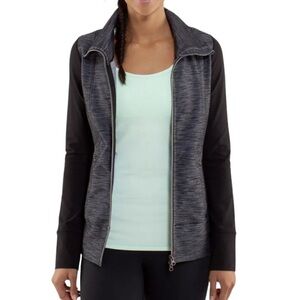 Lululemon Daily Yoga Jacket Coco Pique Black Size 10